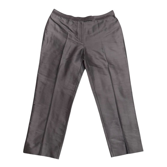 MAG Pants - MAG Women's Silk Dress Pants Gray Career Wear Trousers Straight Leg‎ SZ 12
